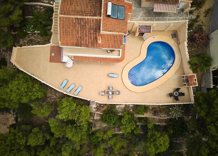 With Pool And Hot Tub On Golf Course